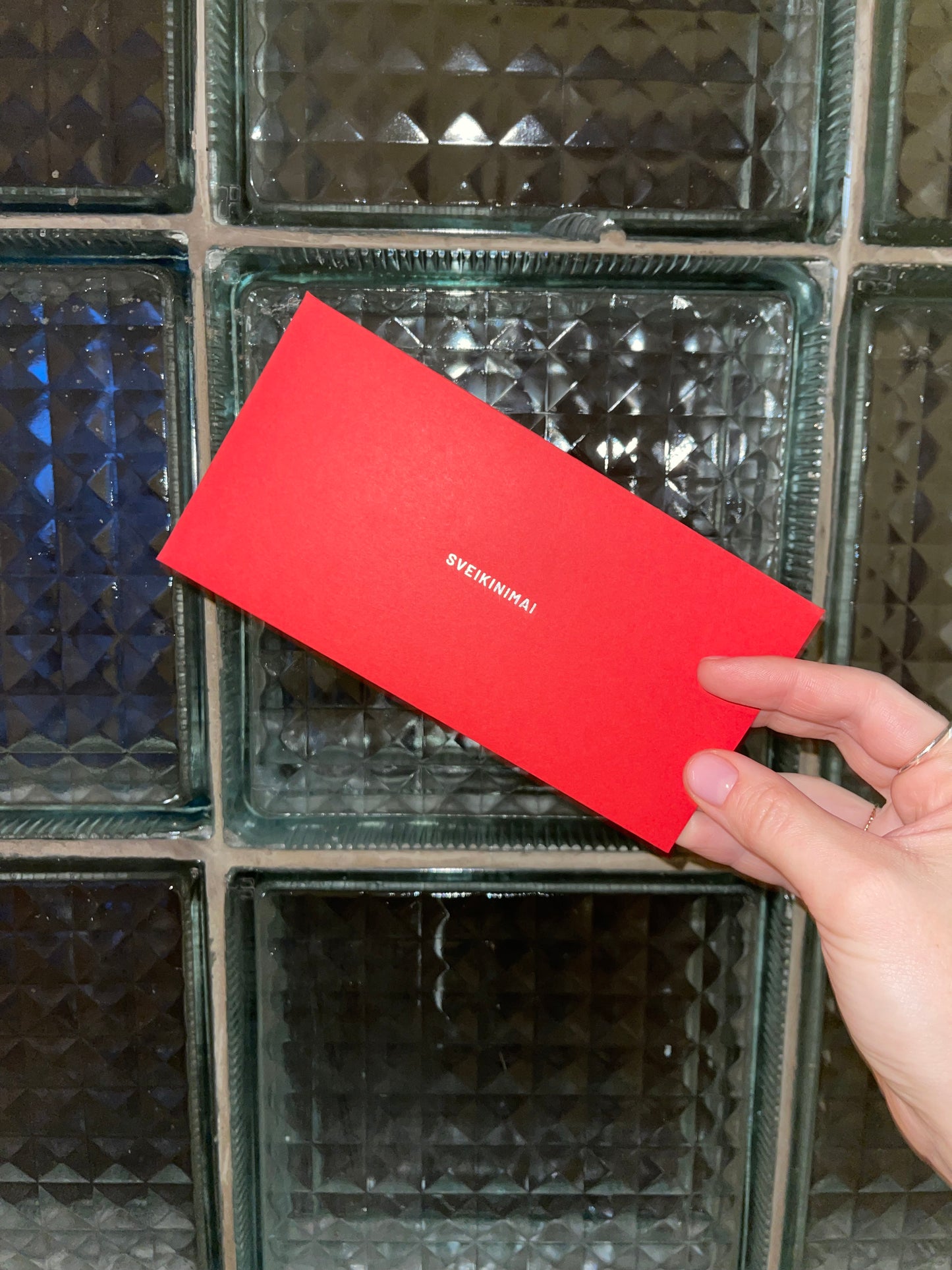 Gift envelope SS'23 SILVER RED /high quality foiling/