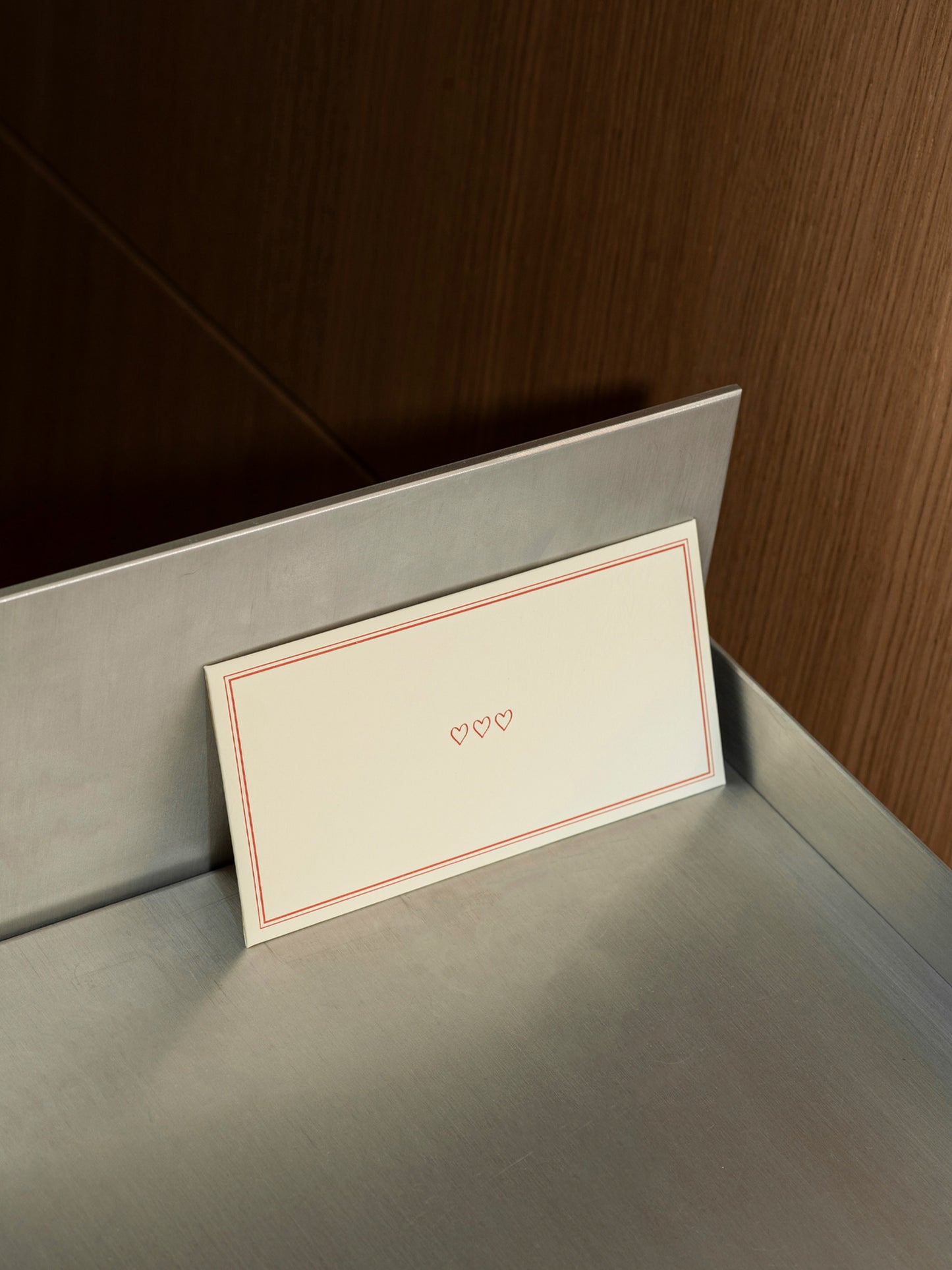 HEARTS π€ envelope SS'25 β high quality Letterpress (2 colors to choose from)