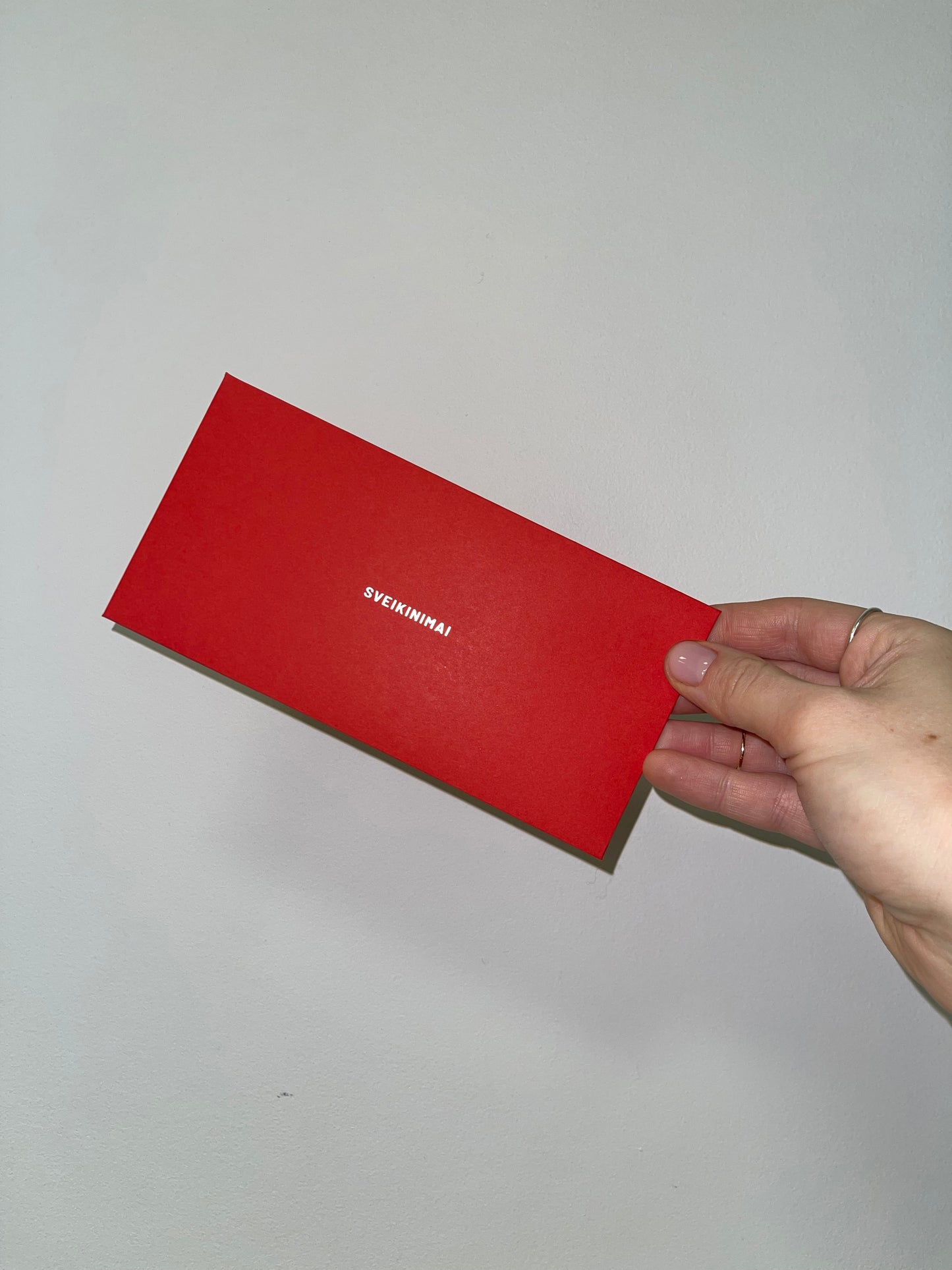 Gift envelope SS'23 SILVER RED /high quality foiling/