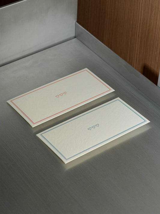 HEARTS 🤍 vokas SS’25 – aukštos kokybės Letterpress (2 spalvų pasirinkimas)