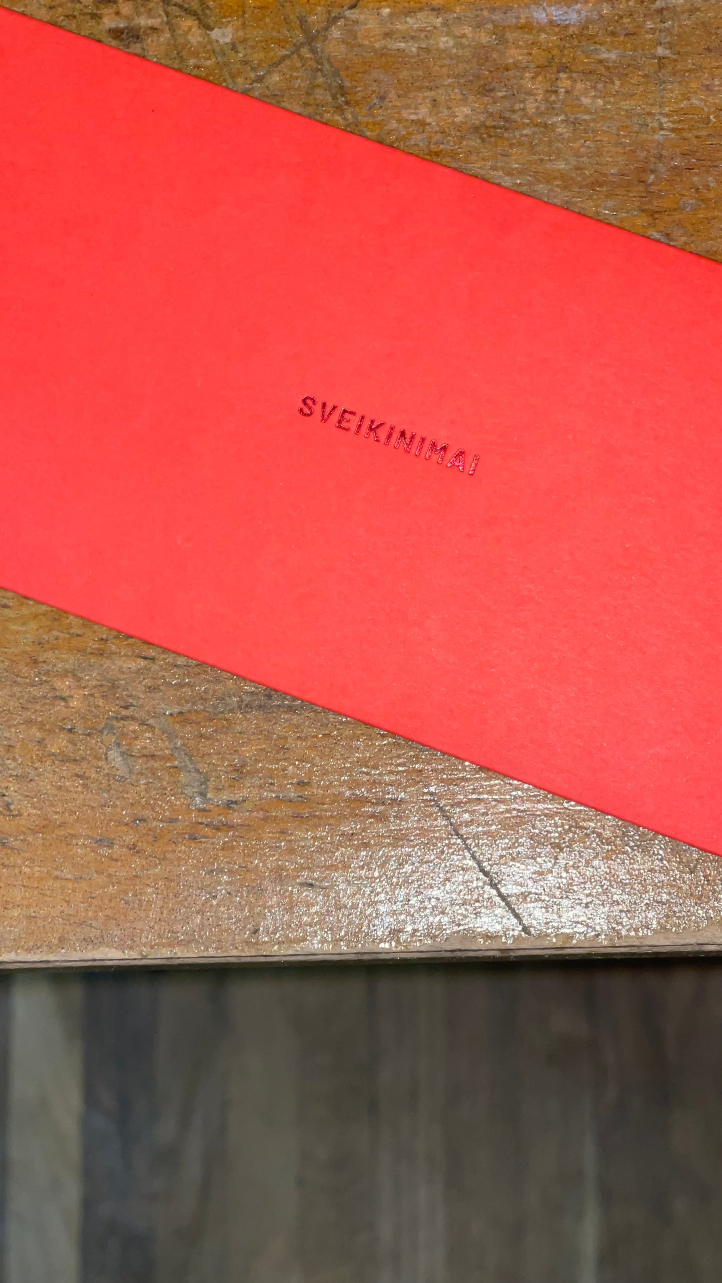 Gift envelope AW'24 RED- RED /high quality foiling/