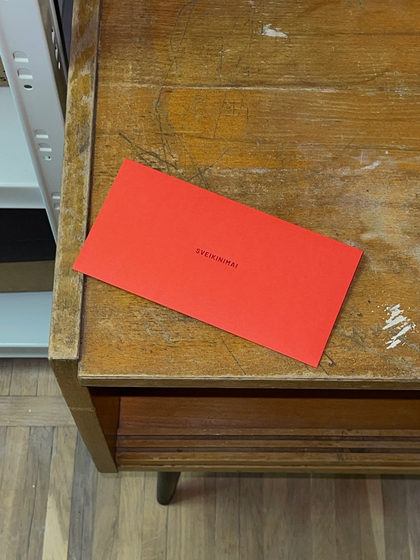 Gift envelope AW'24 RED- RED /high quality foiling/