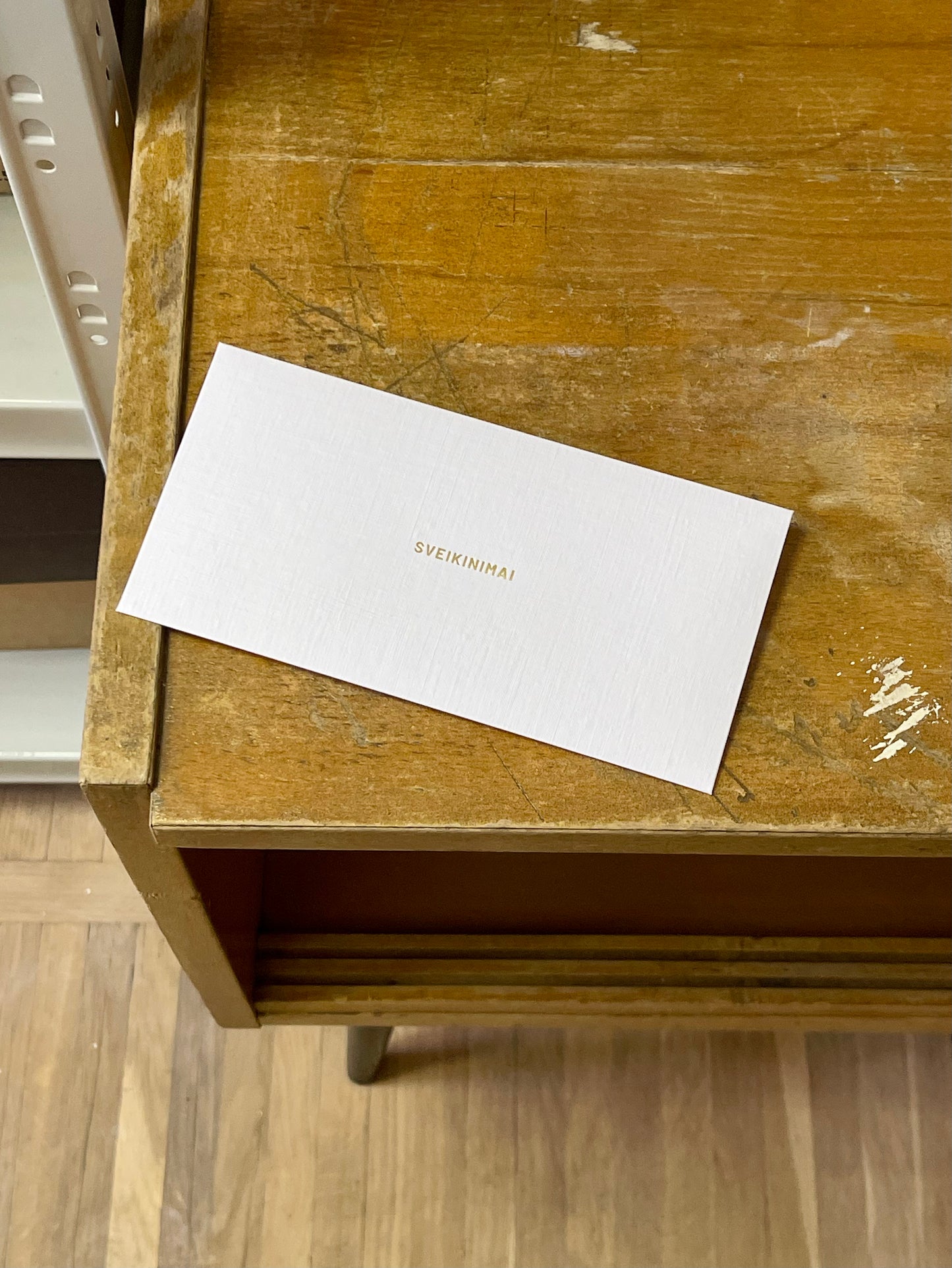 Gift envelope AW'24 GOLD BRILLIANT WHITE /high quality foiling/