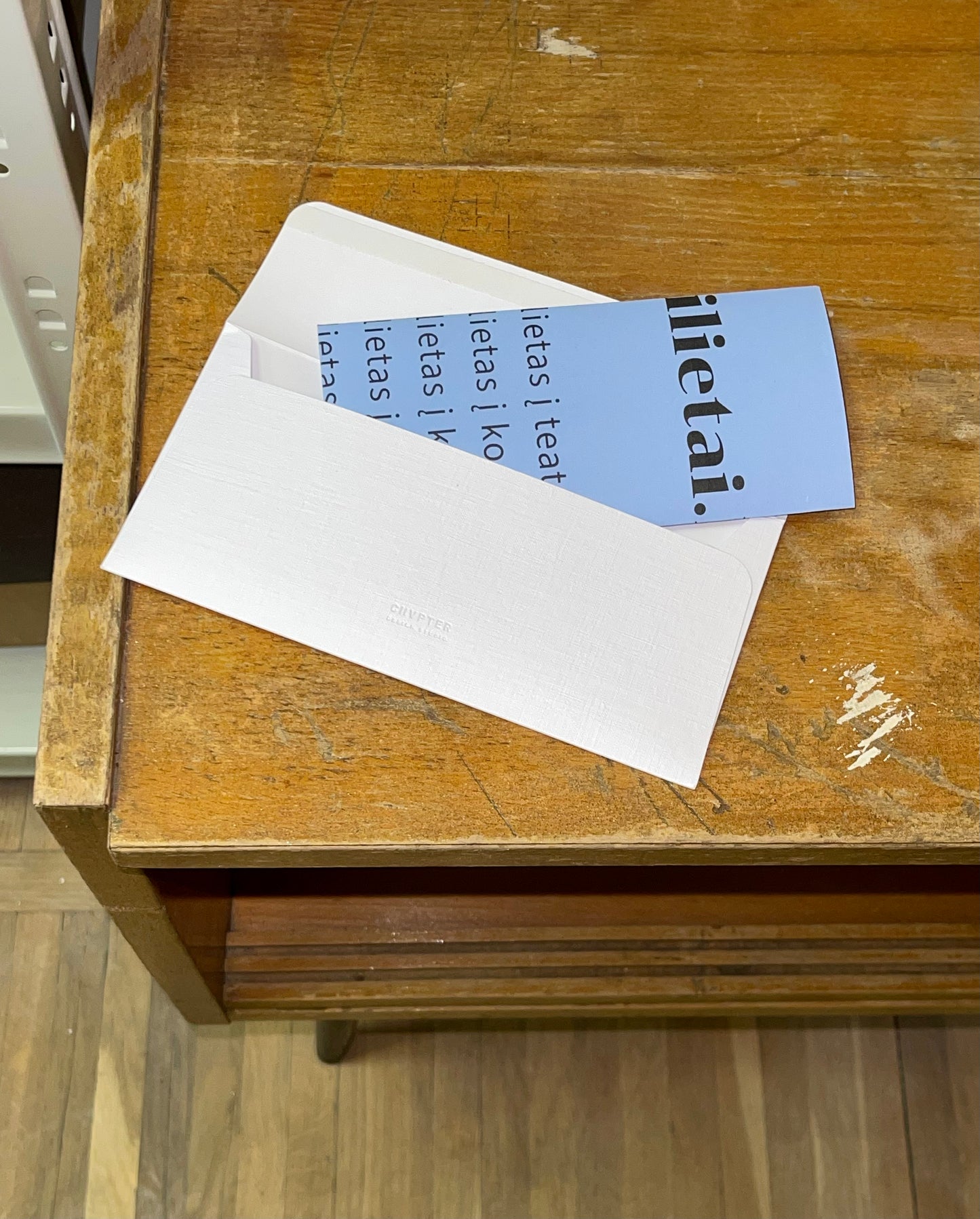 Gift envelope AW'24 GOLD BRILLIANT WHITE /high quality foiling/
