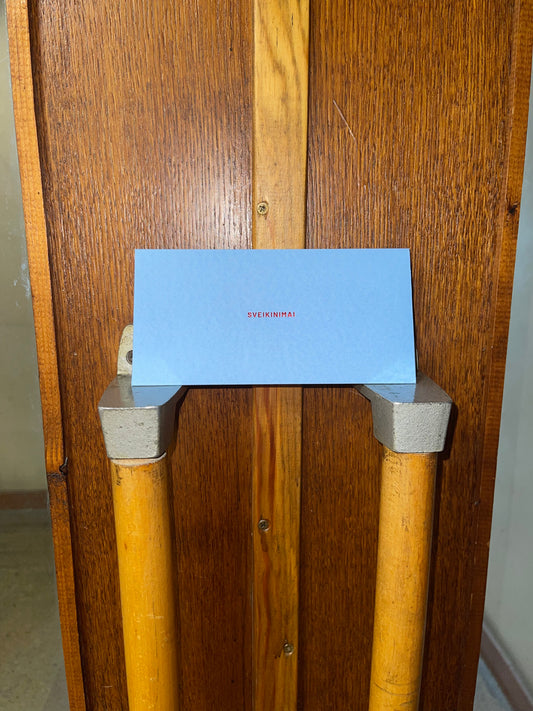 Dovanų vokas AW'24 RED Baltic sea /aukštos kokybės folijavimas /