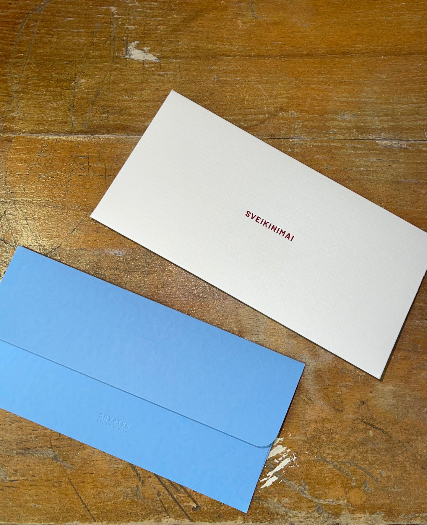 Dovanų vokas AW'24 RED Baltic sea /aukštos kokybės folijavimas /