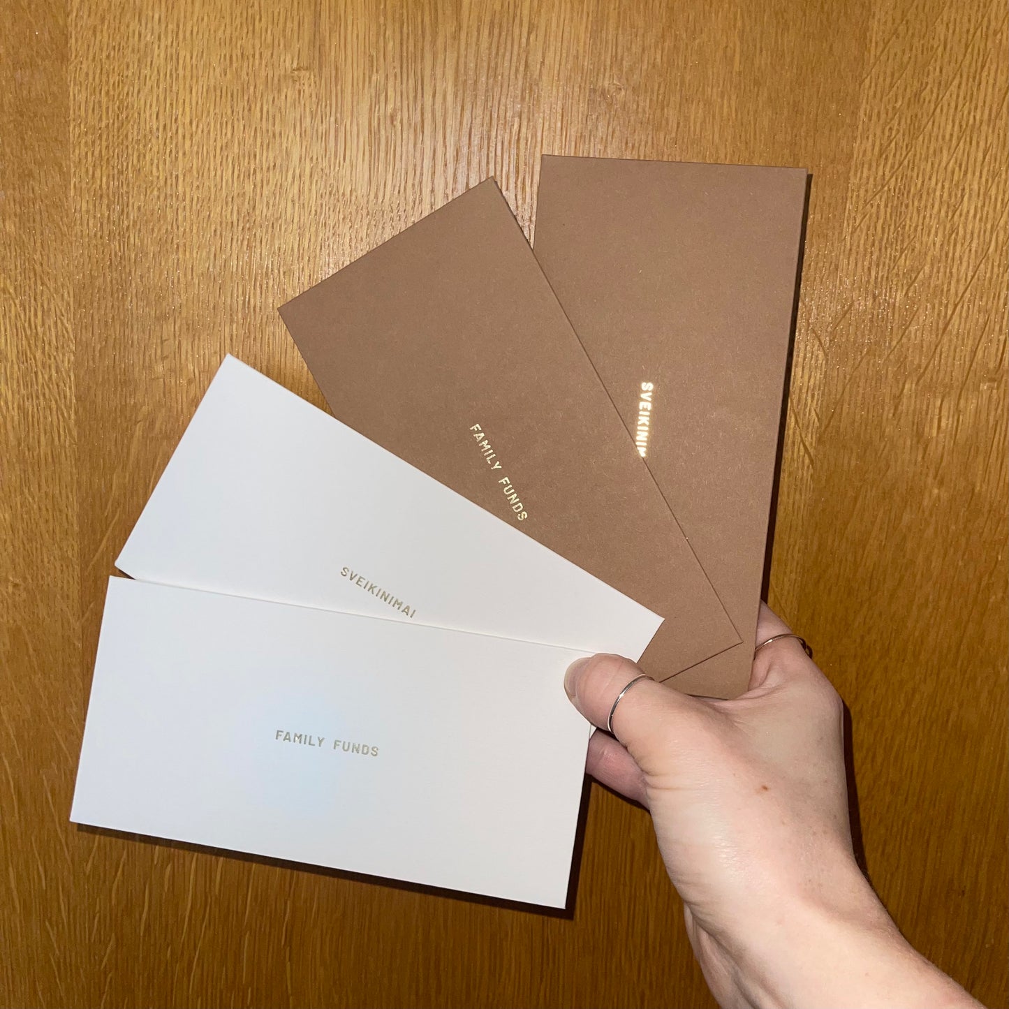 Gift envelope SS'24 TABACCO GOLD /high quality foiling/