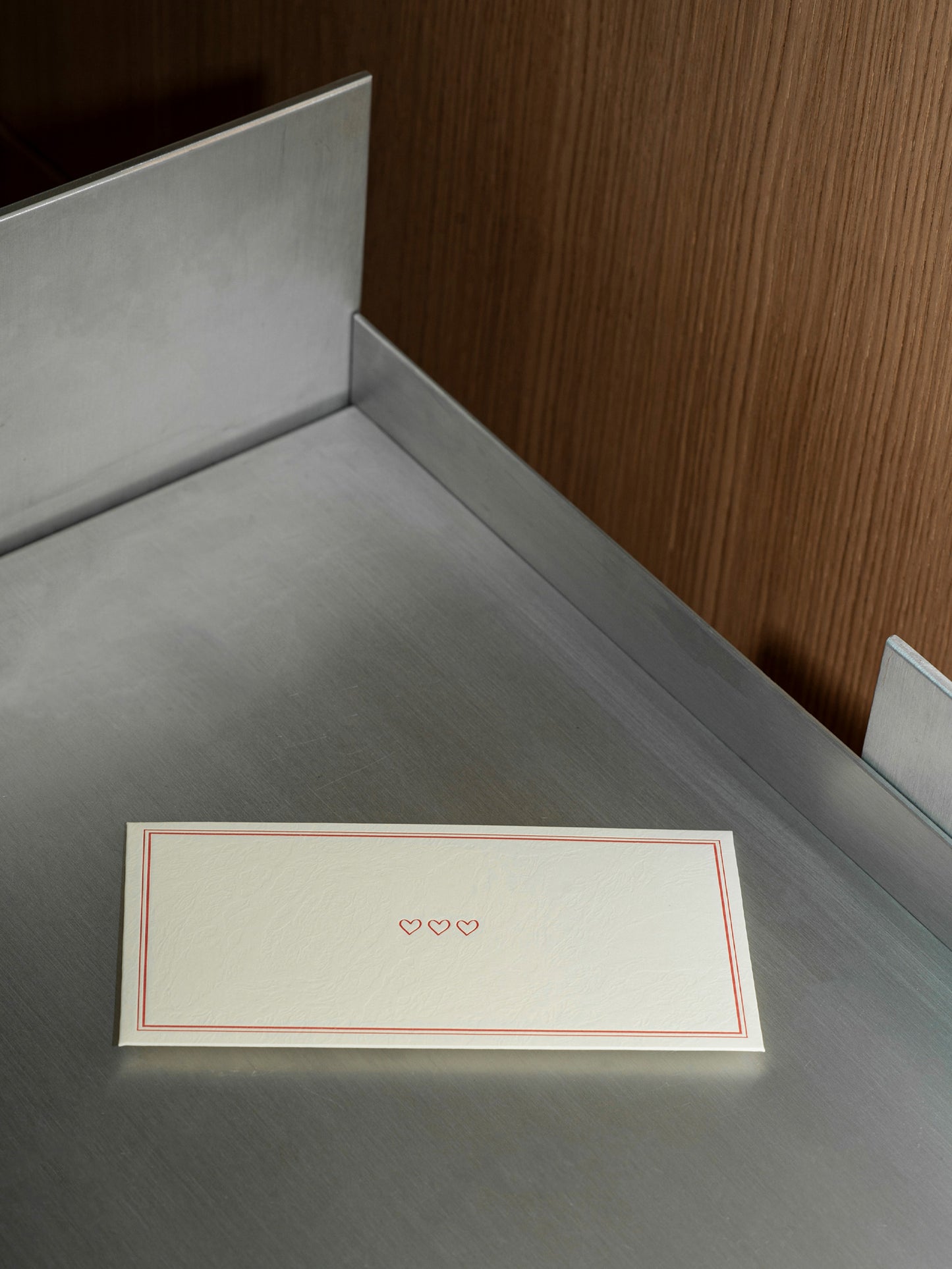 HEARTS π€ envelope SS'25 β high quality Letterpress (2 colors to choose from)