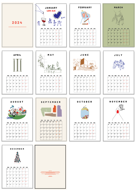 CHAPTER'24 Kalendorius 2024 metams