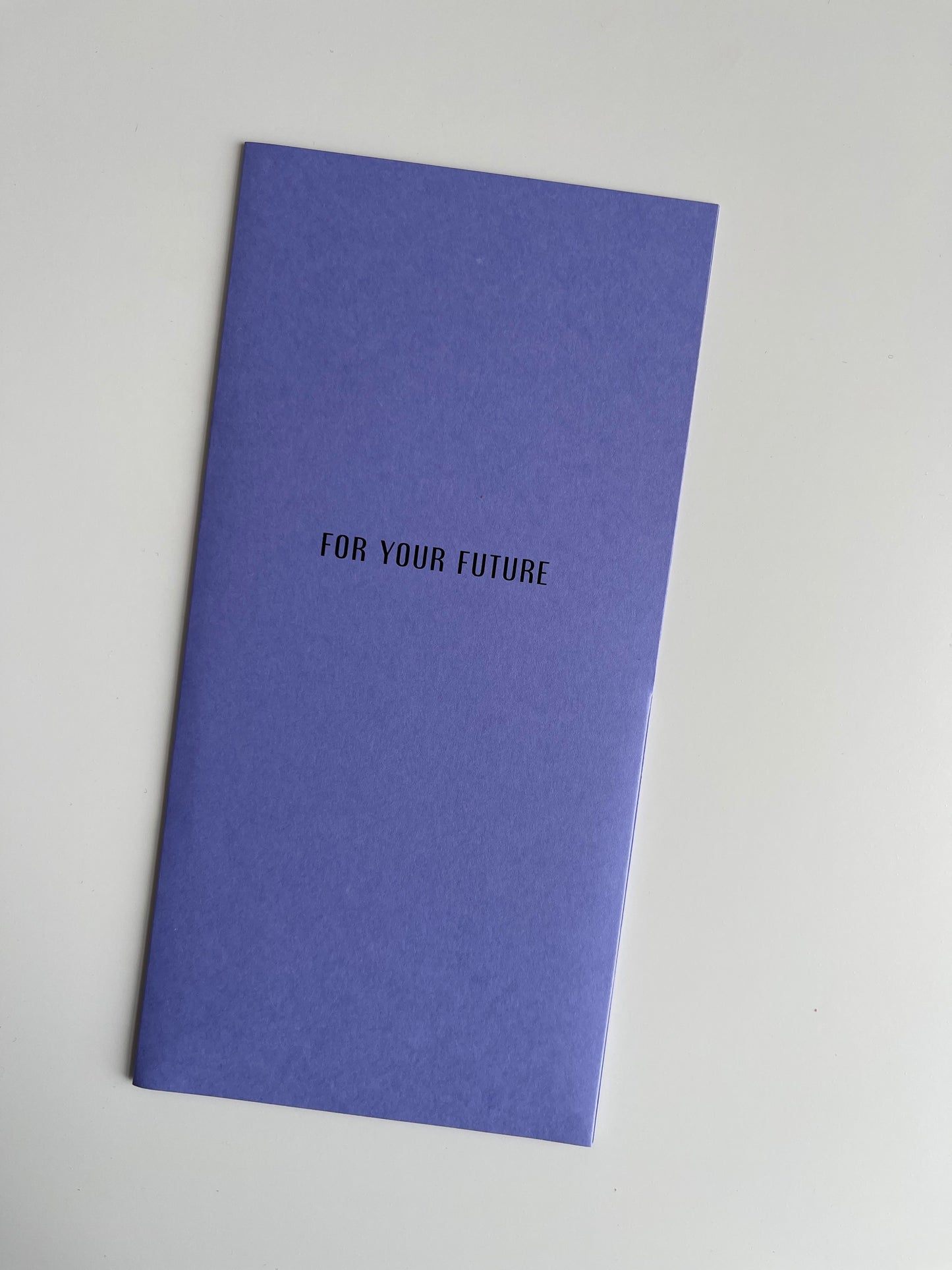 FOR YOUR FUTURE / Money envelope for a gift