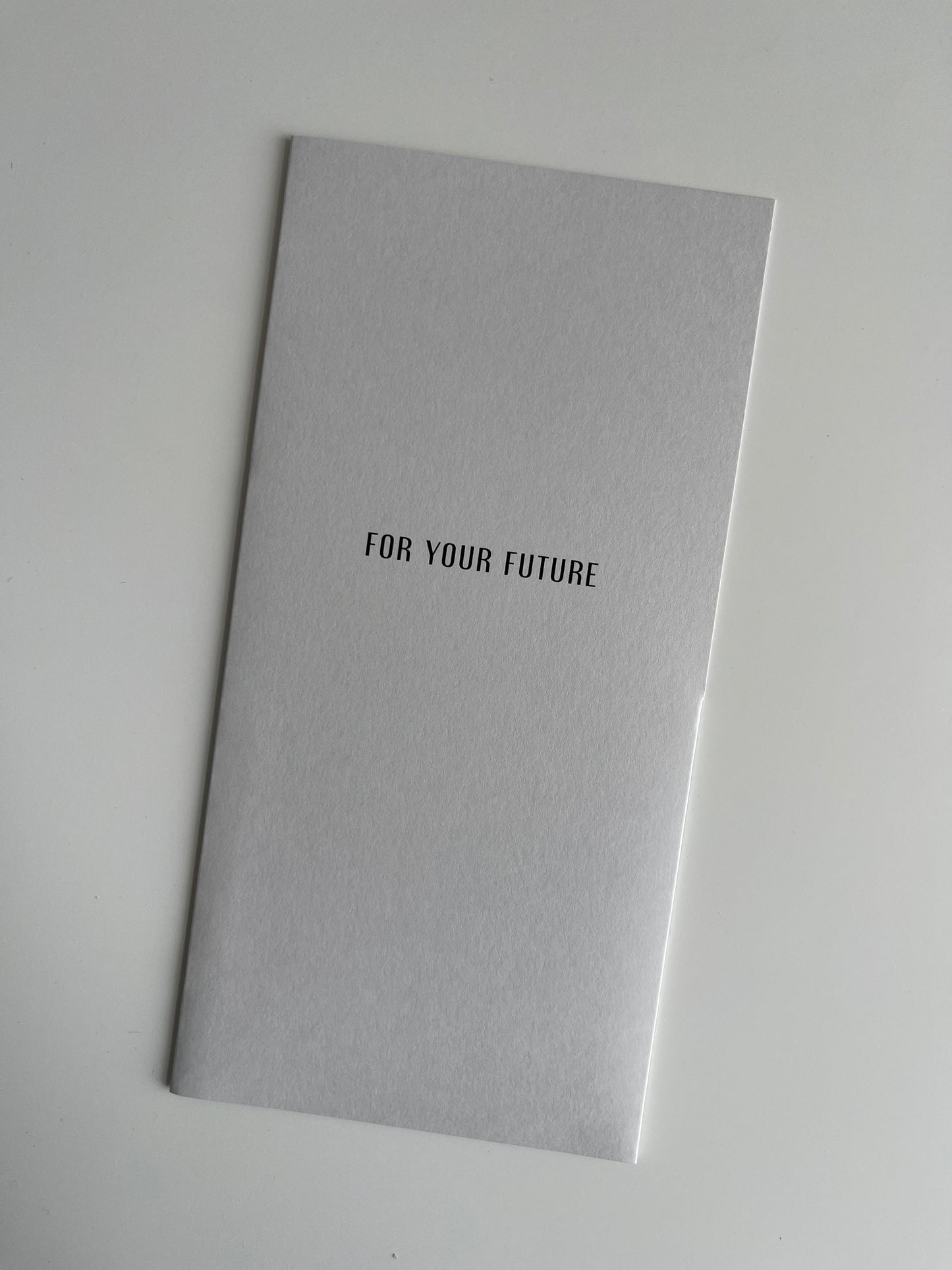 FOR YOUR FUTURE / Money envelope for a gift