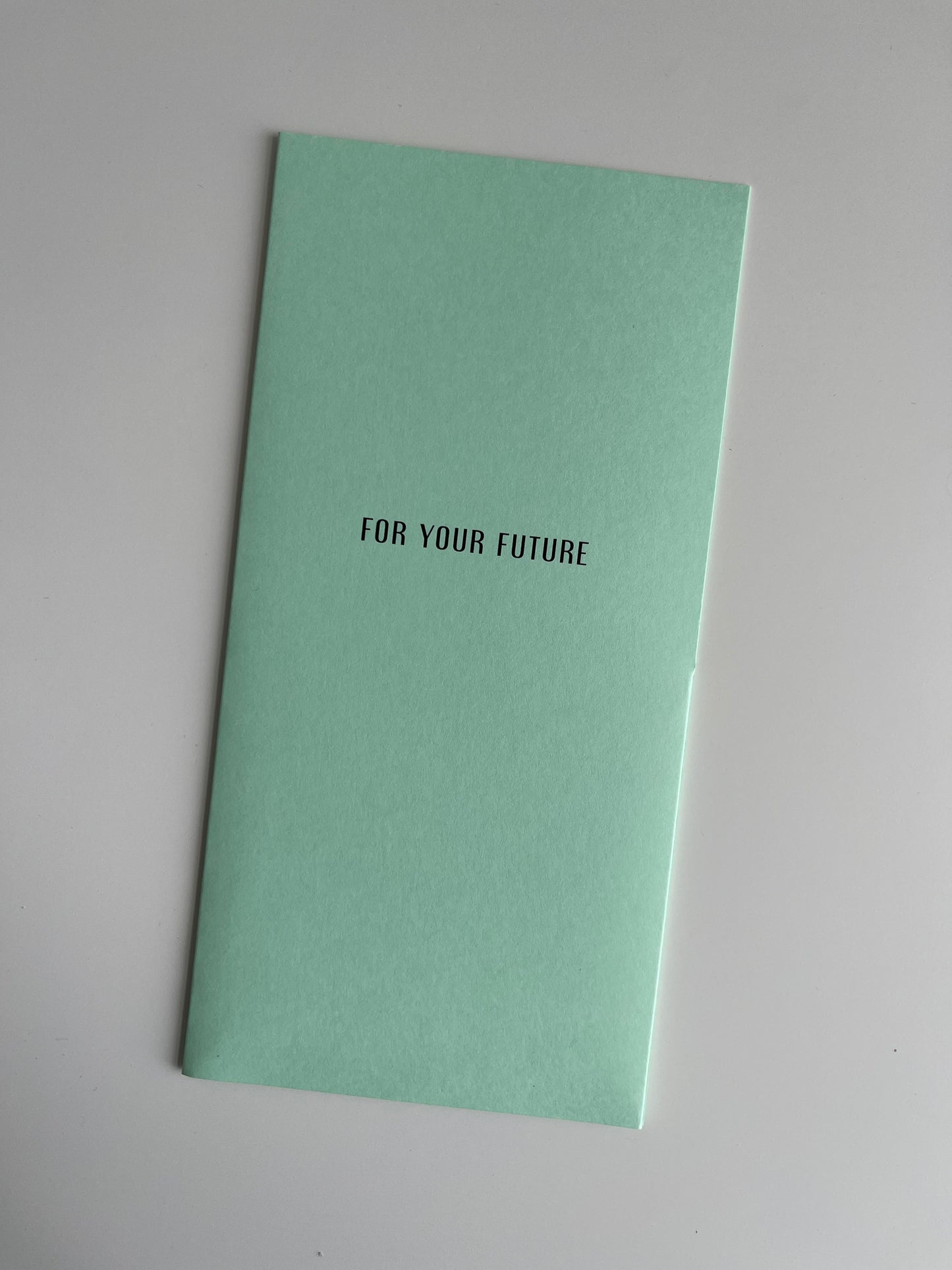 FOR YOUR FUTURE / Money envelope for a gift